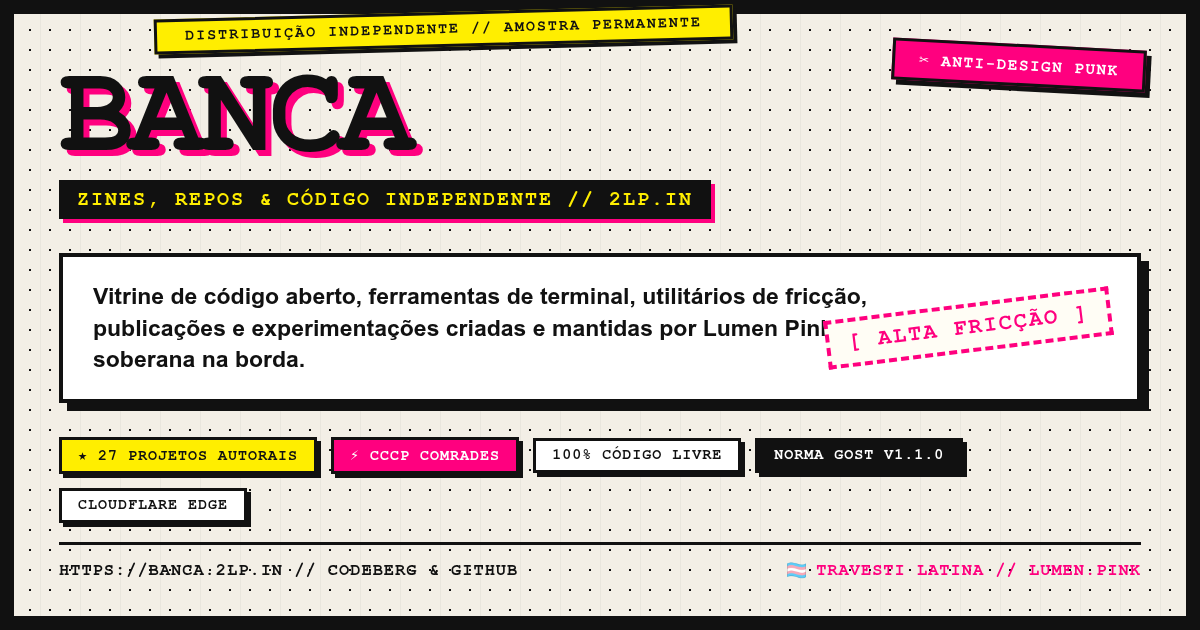 Pôster de banca